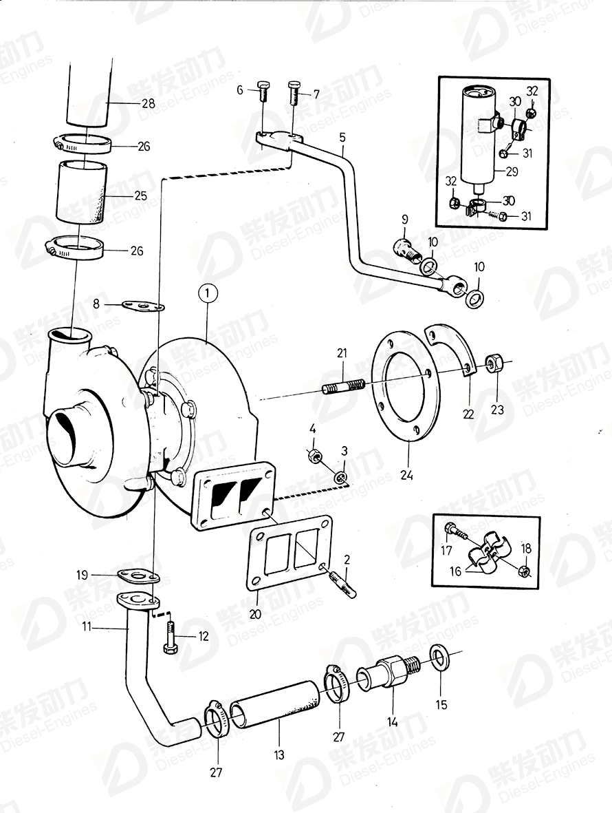 volvo penta Stud 470466 Drawing